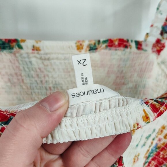 Maurices Asymmetrical Smocked Dress - Picture 4 of 6